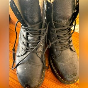 Doc Marten platform winter boots